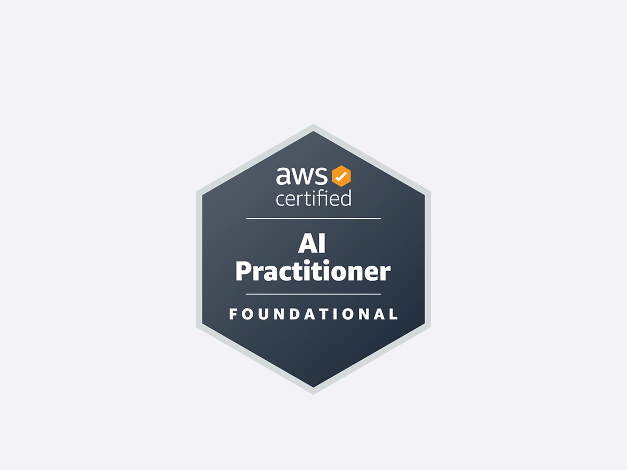 Insignia AWS Certified AI Practitioner, nivel Foundational.